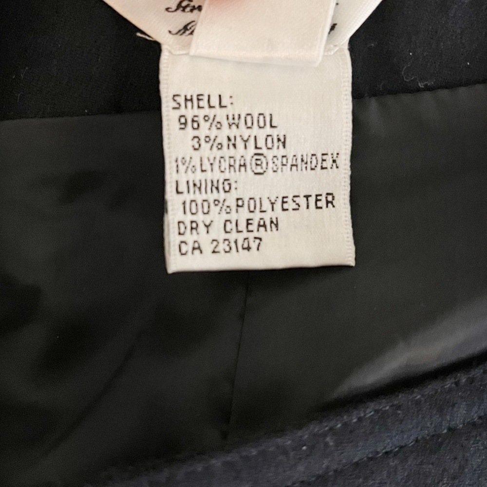 Vintage Talbots Petites Navy Wool Dress‎ Pants Trousers Lined Size 6 Bi-Stretch - Picture 7 of 10